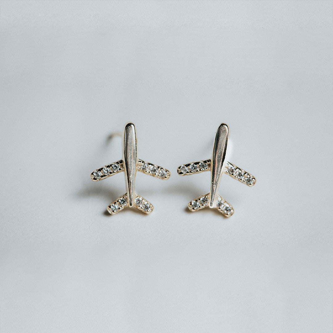 aretes-dorados-avión-pilot-shop-mexico-2