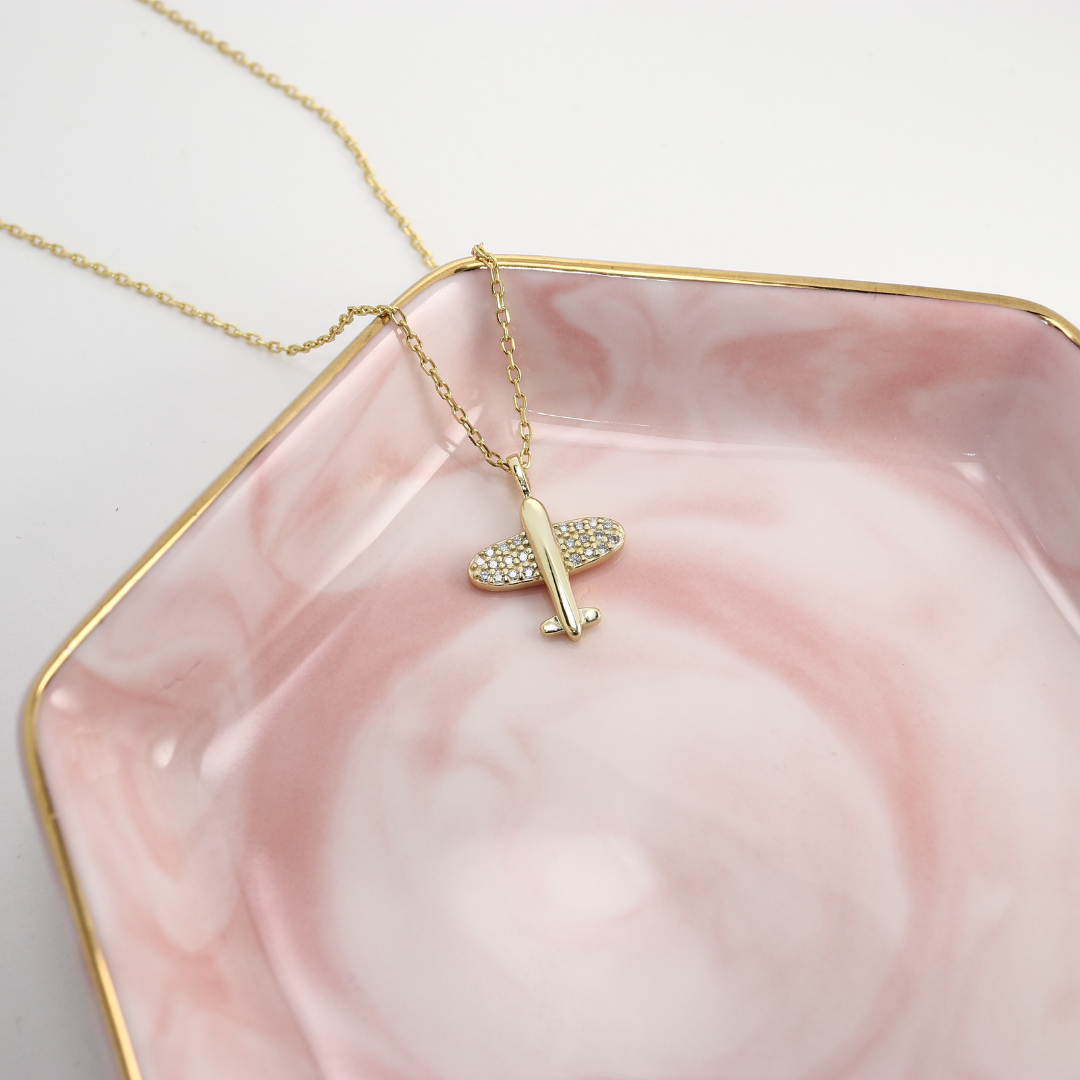 Collar de Avión – Dorado