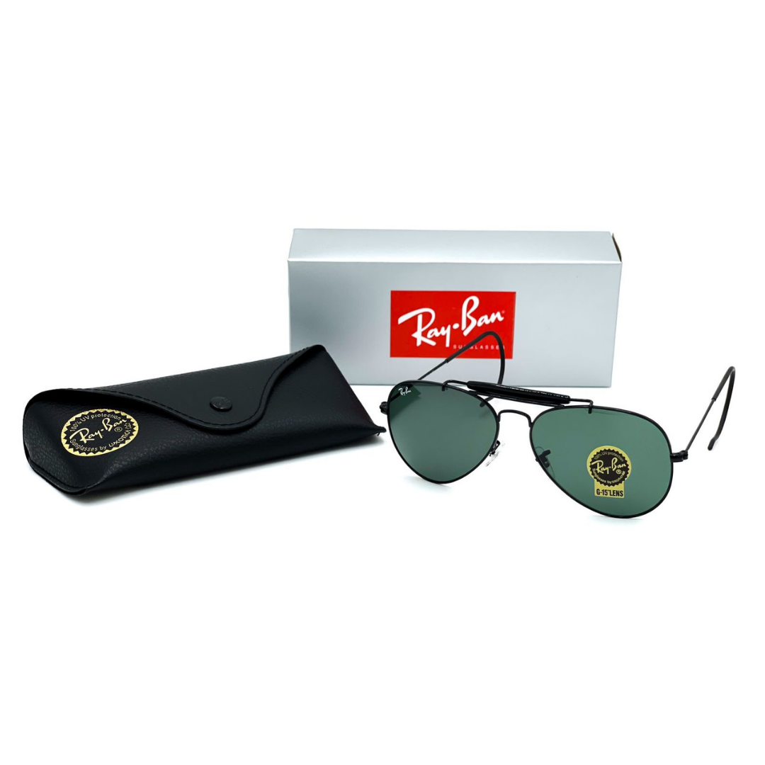 Lentes Ray Ban Aviador Outdoorsman Negro