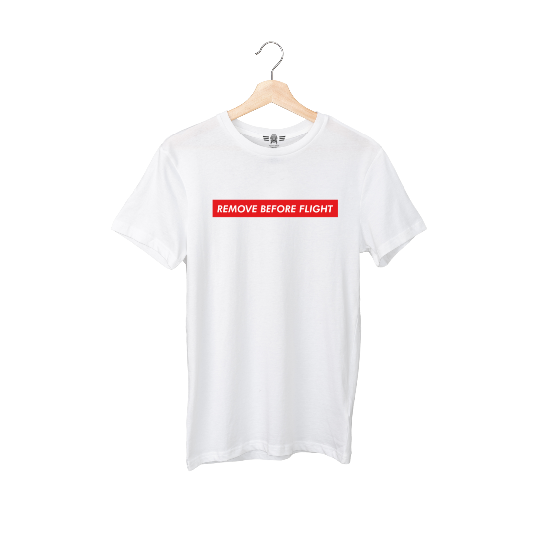 Playera Aviación (Hombre) – REMOVE BEFORE FLIGHT