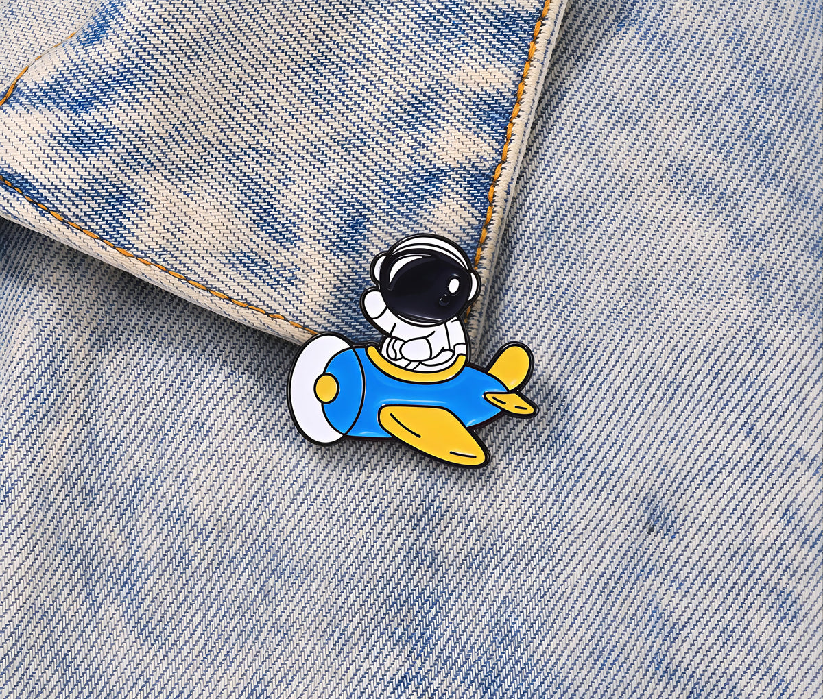 Pin - Astronauta Aviador/Avión Azul