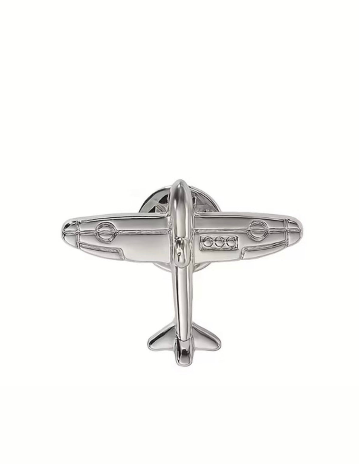 Pin - Avión de combate (plateado)