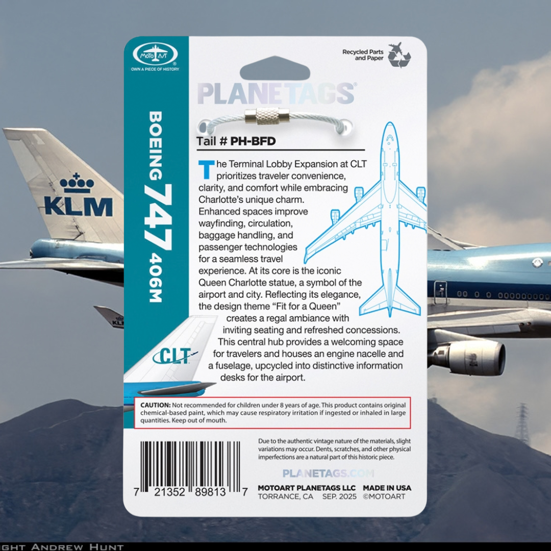 PlaneTags - Boeing 747 KLM (PH-BFD)