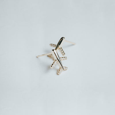 aretes-dorados-avión-pilot-shop-mexico-1