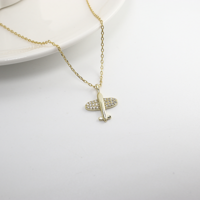 Collar de Avión – Dorado