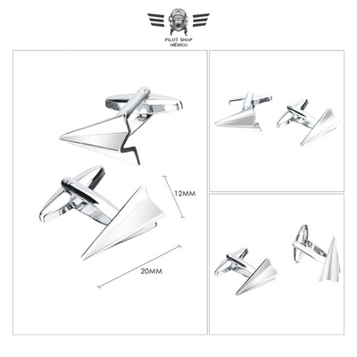 Mancuernillas – Avión de Papel