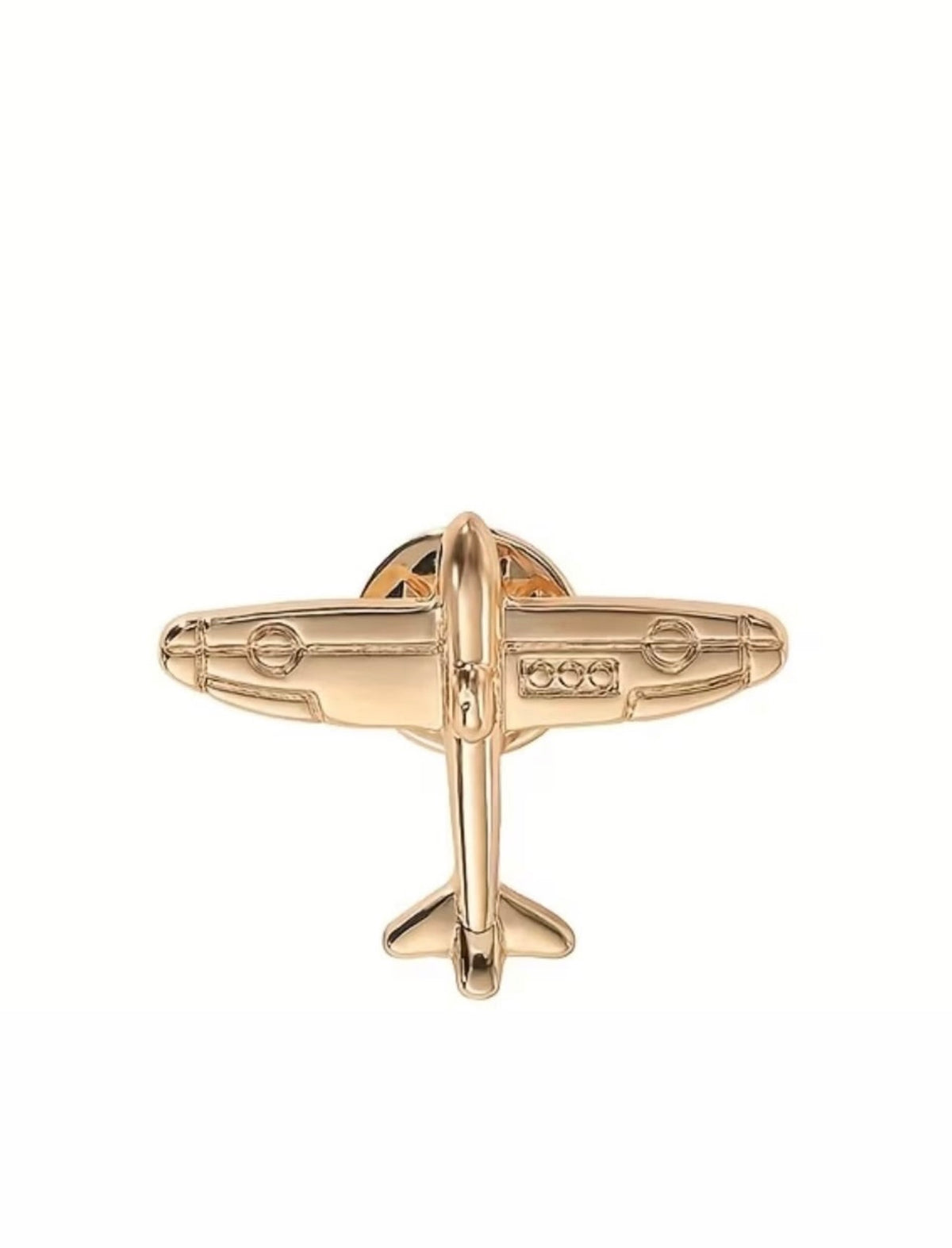 Pin - Avión de combate (dorado)