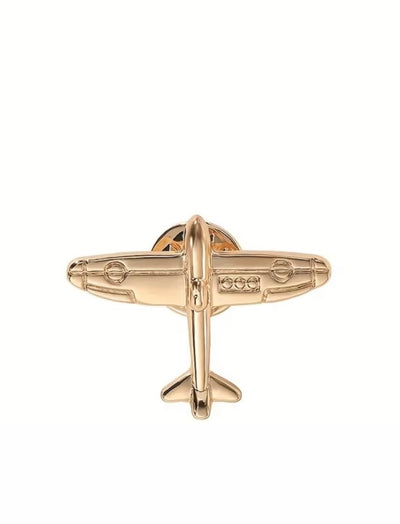 Pin - Avión de combate (dorado)