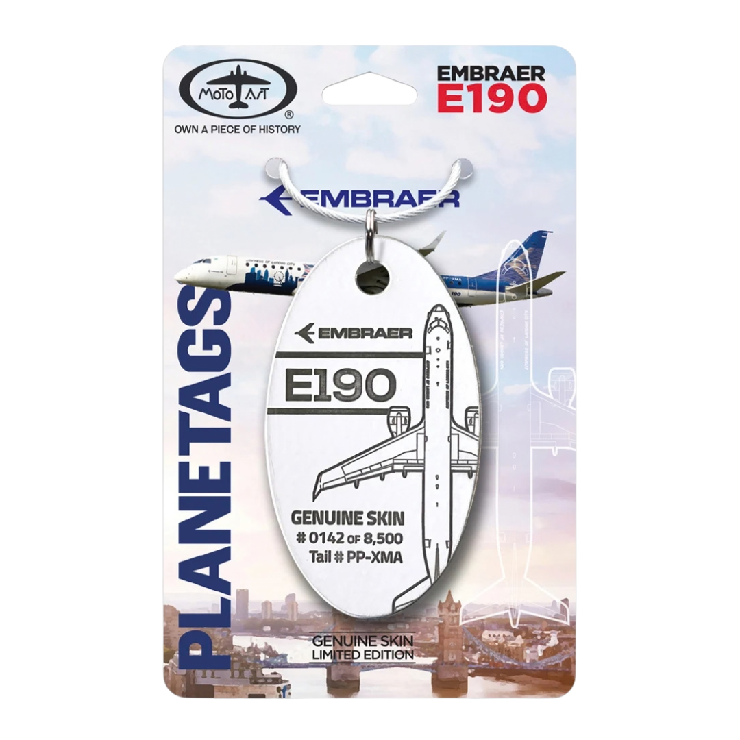 PlaneTags - Embraer E190 Prototype (PP-XMA)