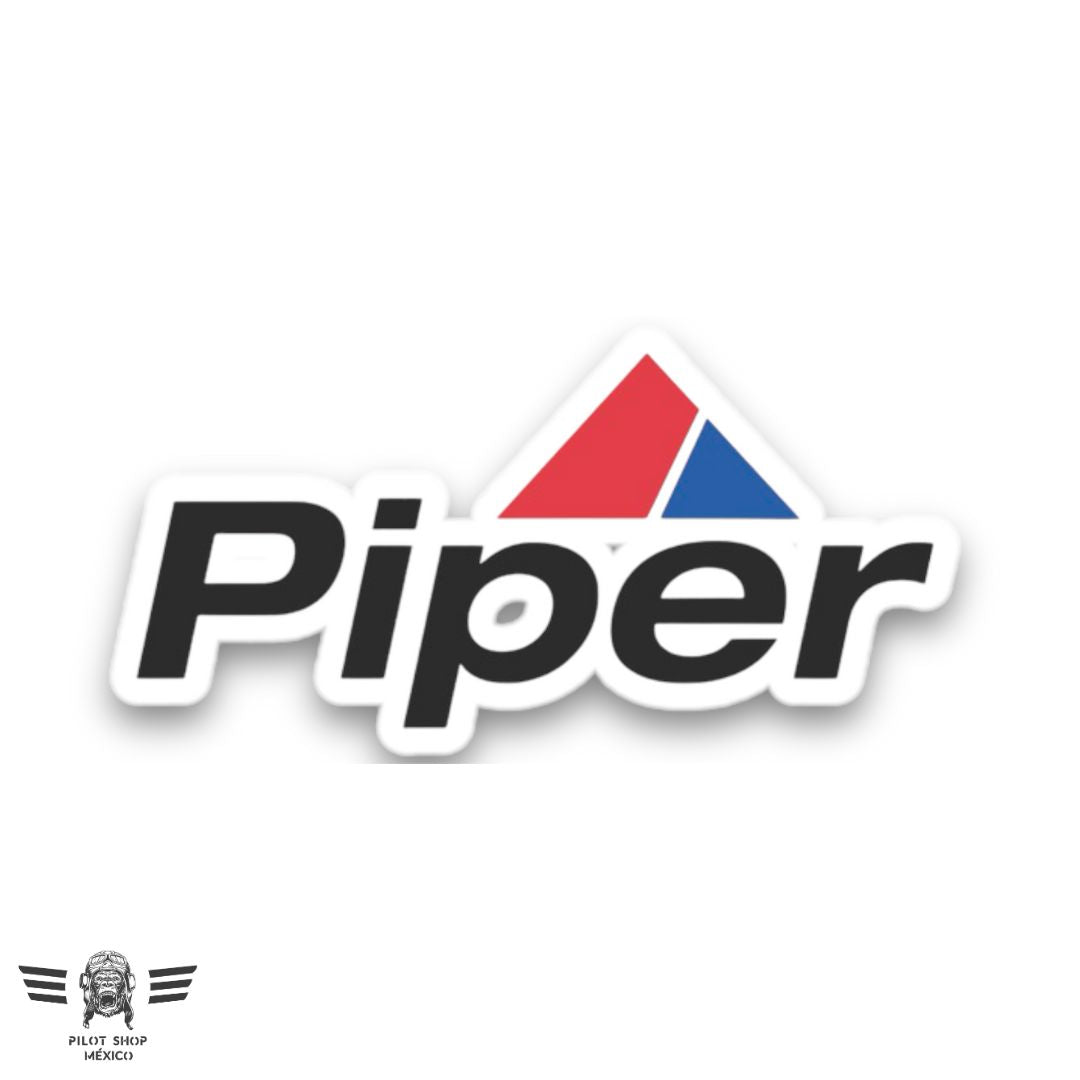 Piper Aircraft Airplane Pilot Logo Vinyl Sticker Decal – 3" – Car Bumper / Window – Stickysonik